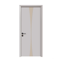 GO-H1022 Red Oak Solid Wooden Door With DoorFrame White Color Wood Door Manufacture